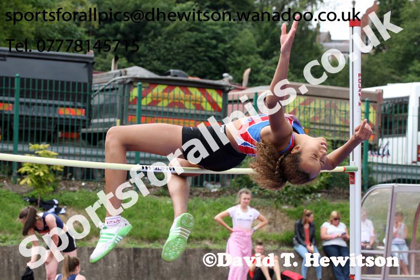 Womens high jump, EAP International Combined Events, Hexham Northumberland. Photo: David T. Hewitson/Sports for All Pics